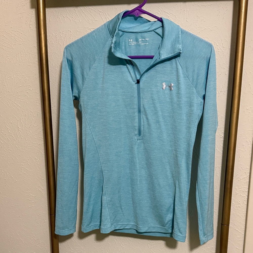 Under Armour Sky Blue Half-Zip Top
